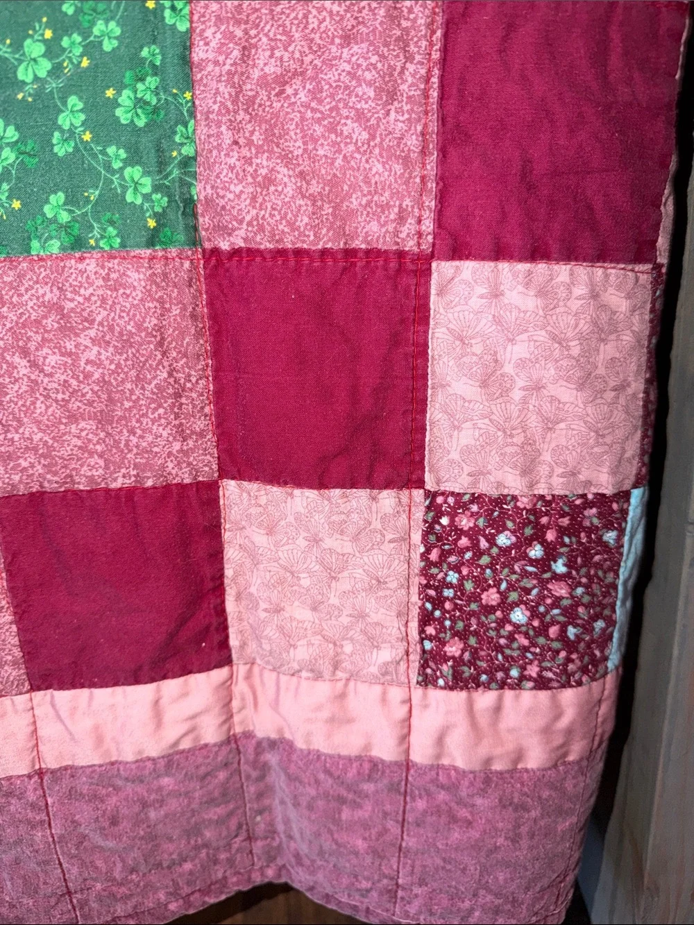Vintage Handmade Patchwork Quilt
